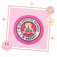 Load image into Gallery viewer, Stray Kids Changbin 'I'm so sensitive because I'm hungry!' sticker, gift for KPop fan, Stray Kids merch