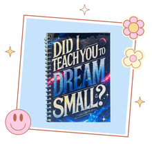 Load image into Gallery viewer, Handmade Ateez Inspired Hongjoong Dream Big Spiral Notebook, Gift for Kpop fan, Ateez Merch