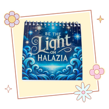 Load image into Gallery viewer, Handmade Ateez Inspired Halazia Holographic Spiral Notebook, Gift for Kpop fan, Ateez Merch