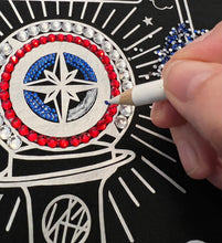 Load image into Gallery viewer, Hand Embellished Blinged Out Stray Kids Lightstick Tarot Tee, Stray Kids Concert, Gift for Kpop Fan