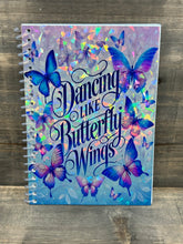 Load image into Gallery viewer, Handmade Ateez Inspired Dancing Like Butterfly Wings Spiral Notebook, Gift for Kpop fan