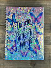 Load image into Gallery viewer, Handmade Ateez Inspired Dancing Like Butterfly Wings Spiral Notebook, Gift for Kpop fan