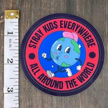 Load image into Gallery viewer, 'Stray Kids Everwhere All Around the World' sticker, gift for KPop fan, Stray Kids merch