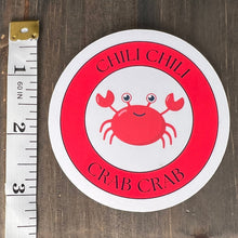 Load image into Gallery viewer, Stray Kids Changbin 'Chil Chili Crab Crab' sticker, gift for KPop fan, Stray Kids merch