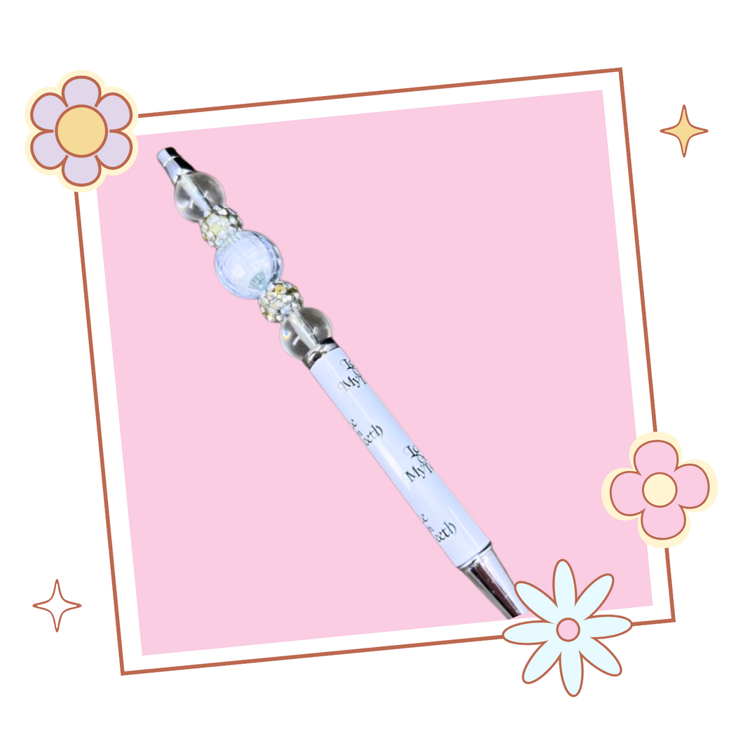 One of a Kind Ateez Ice On My Teeth Beaded Pen, Gift for Kpop Fan, Ateez Merch
