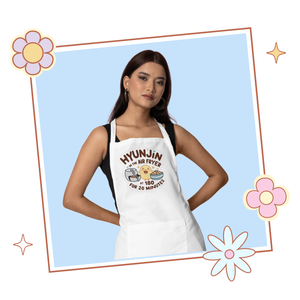 Stray Kids Hyunjin Cooking in the Airfryer Instructions Apron