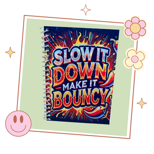 Handmade Ateez Inspired Bouncy Spiral Notebook, Gift for Kpop fan, Ateez Merch