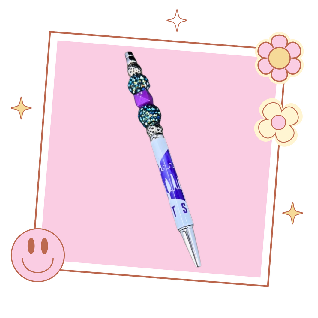 One of a Kind BTS Beaded Pen, Gift for Kpop Fan, BTS Merch