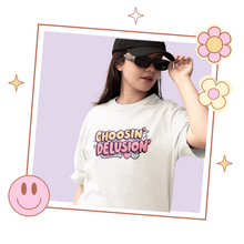 Load image into Gallery viewer, Choosin&#39; Delusion KPop Tee, Gift for KPop Fan, KPop Merch
