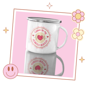 Stray Kids 'Listen to My Hearteu Beateu' Metal Mug, KPop Fan Gift, Stray Kids Merch