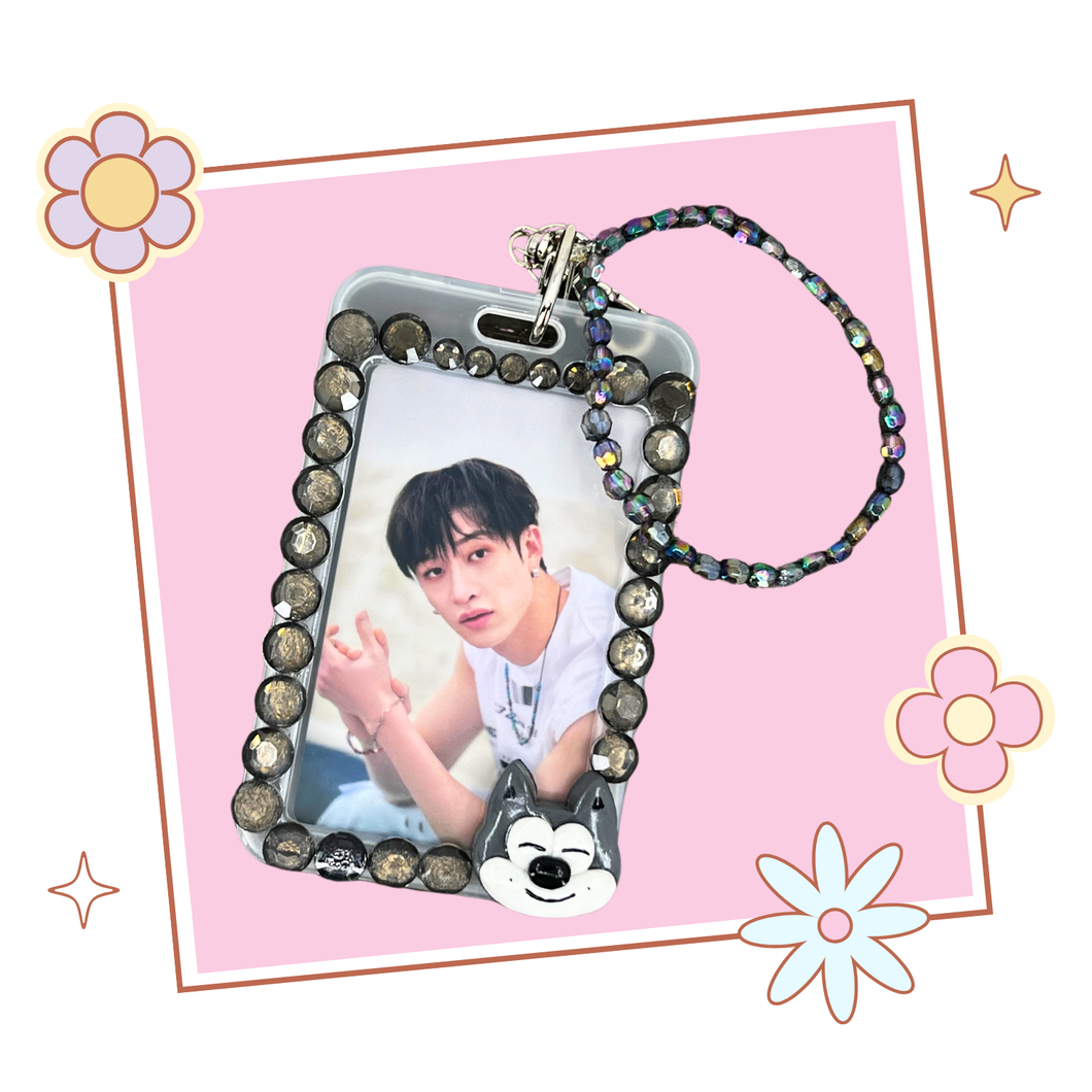 Stray Kids SKZOO inspired Wolf Chan Photocard Holder, gift for Kpop fan, Stray Kids merch