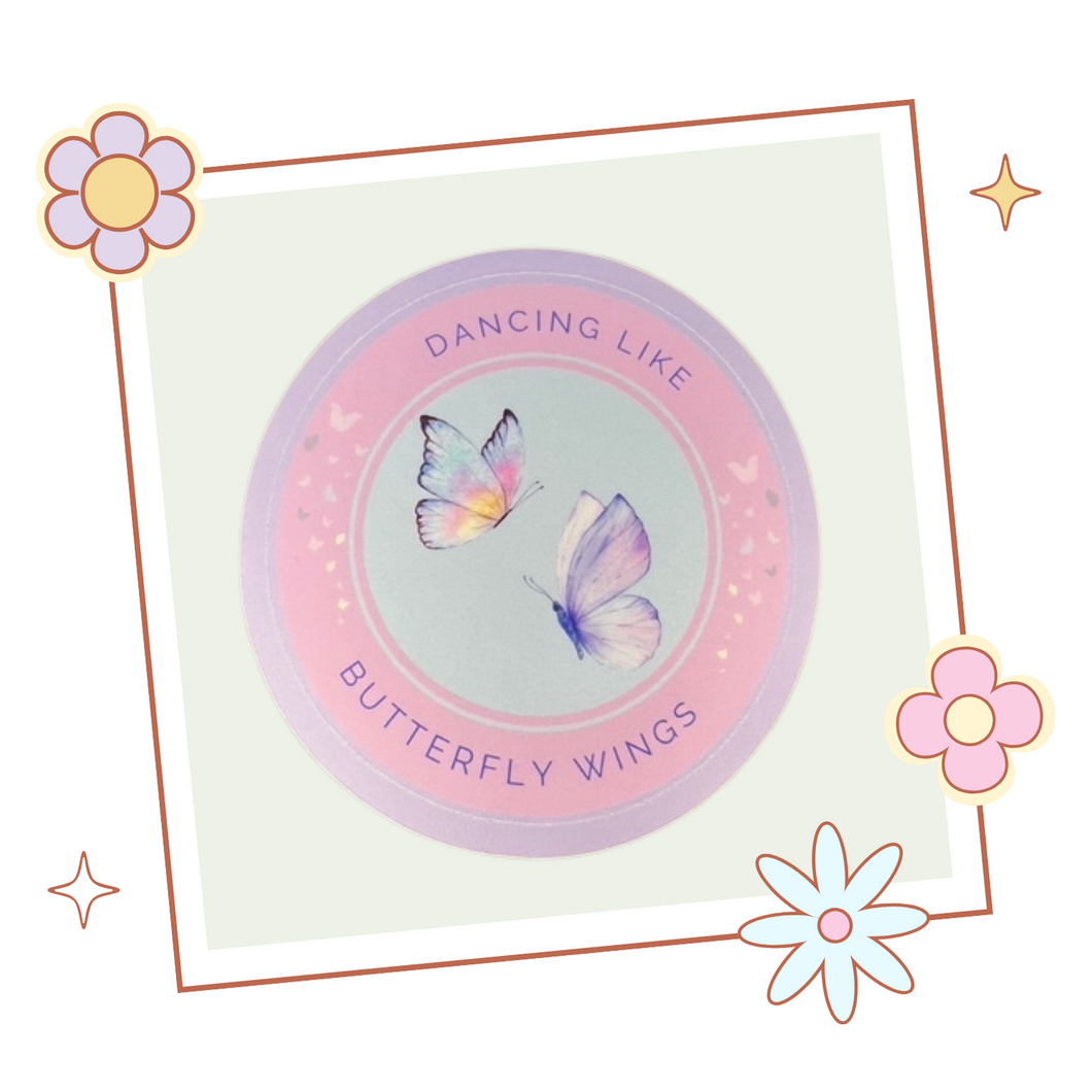 Ateez 'Dancing Like Butterfly Wings' sticker, gift for KPop fan, Ateez merch