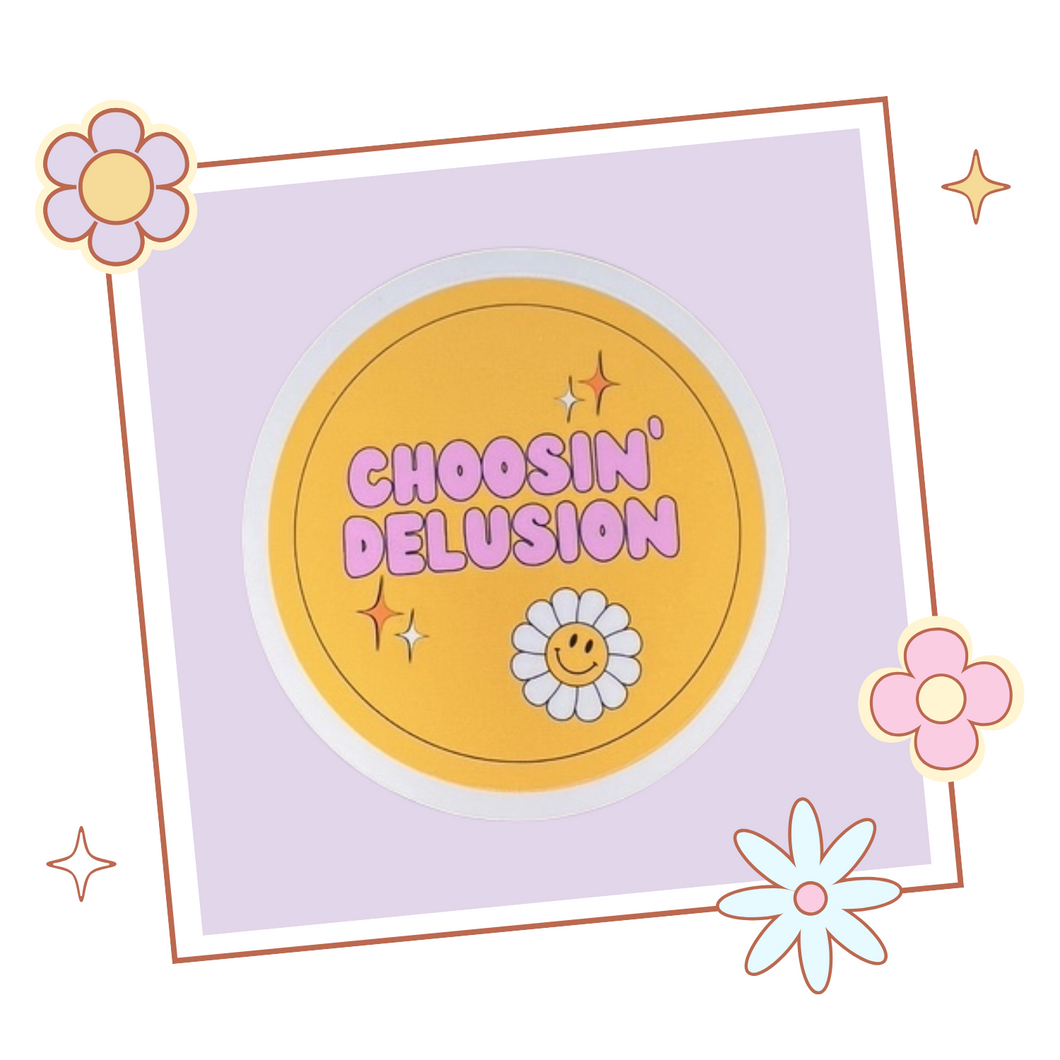 'Choosin' Delusion' sticker, gift for KPop fan, Kpop merch