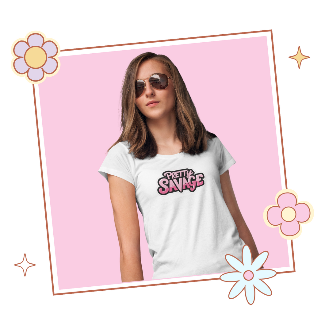 BlackPink Inspired Pretty Savage Tee, Gift for KPop Fan, BlackPink Merch