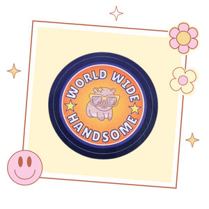 BTS Jin 'World Wide Handsome' sticker, gift for KPop fan, BTS merch
