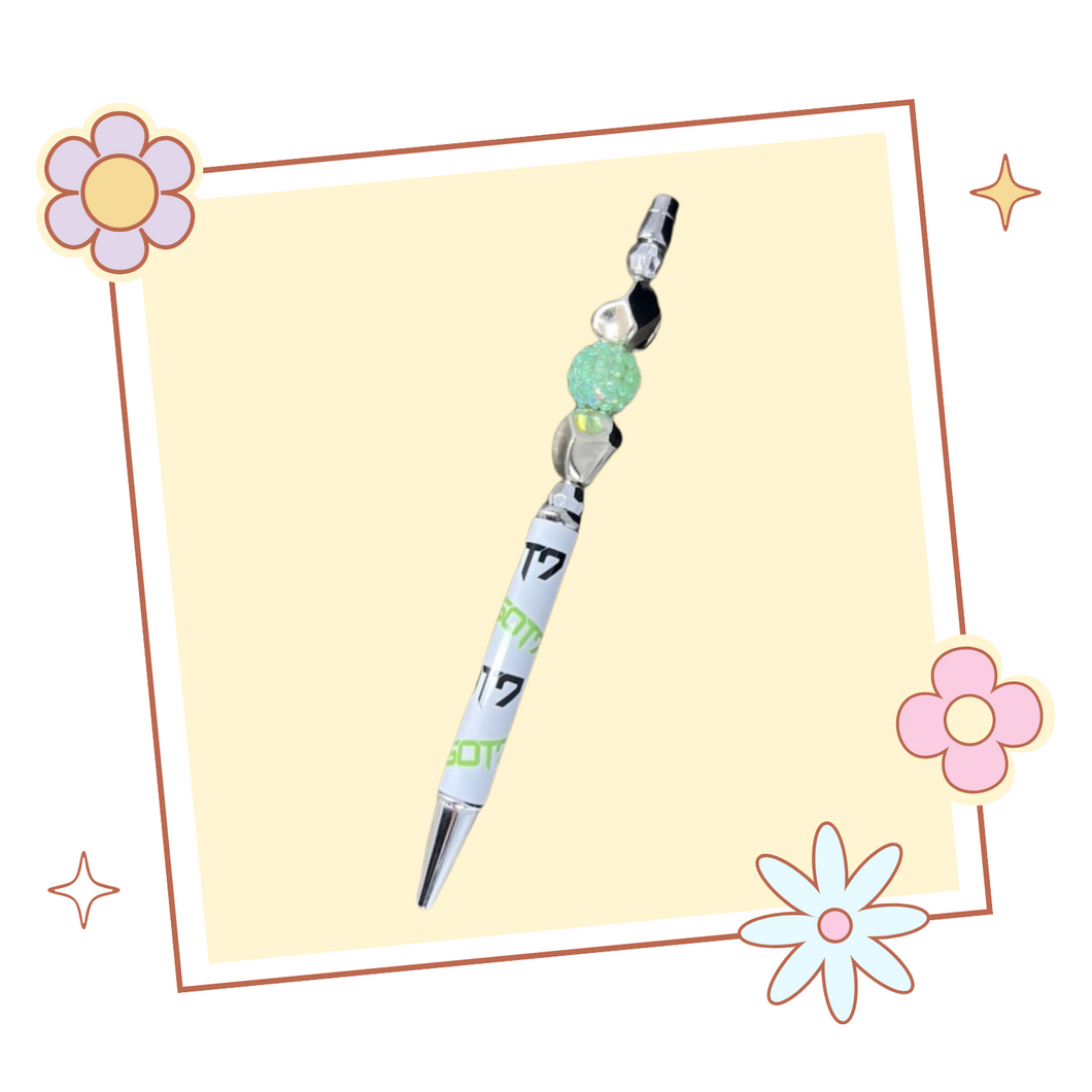 One of a Kind GOT7 Beaded Pen, Gift for Kpop Fan, GOT7 Merch
