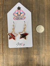 Load image into Gallery viewer, Handmade Stray Kids Inspired Kpop Undercover Star Earrings, Gift for Kpop Fan, Stray Kids Merch
