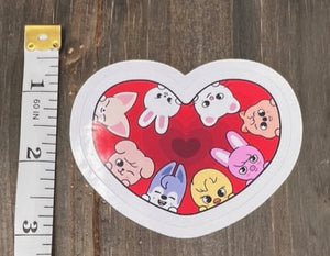 Stray Kids SKZOO peekaboo sticker, gift for KPop fan, Stray Kids merch