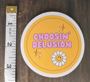 'Choosin' Delusion' sticker, gift for KPop fan, Kpop merch