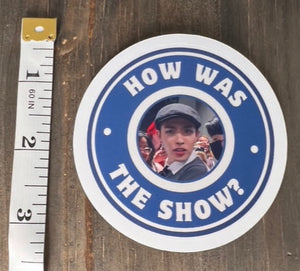 Ateez Hongjoong 'How was the show?' sticker, gift for KPop fan, Ateez merch