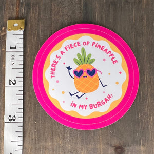 Stray Kids Bang Chan 'Pineapple Burgah' sticker, gift for KPop fan, Stray Kids merch