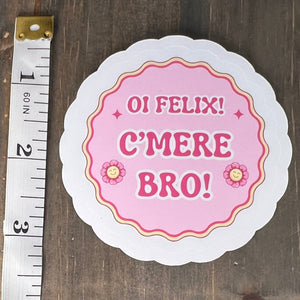 Stray Kids Bang Chan 'Oi Felix' sticker, gift for KPop fan, Stray Kids merch