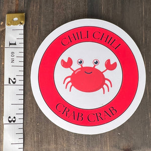 Stray Kids Changbin 'Chil Chili Crab Crab' sticker, gift for KPop fan, Stray Kids merch